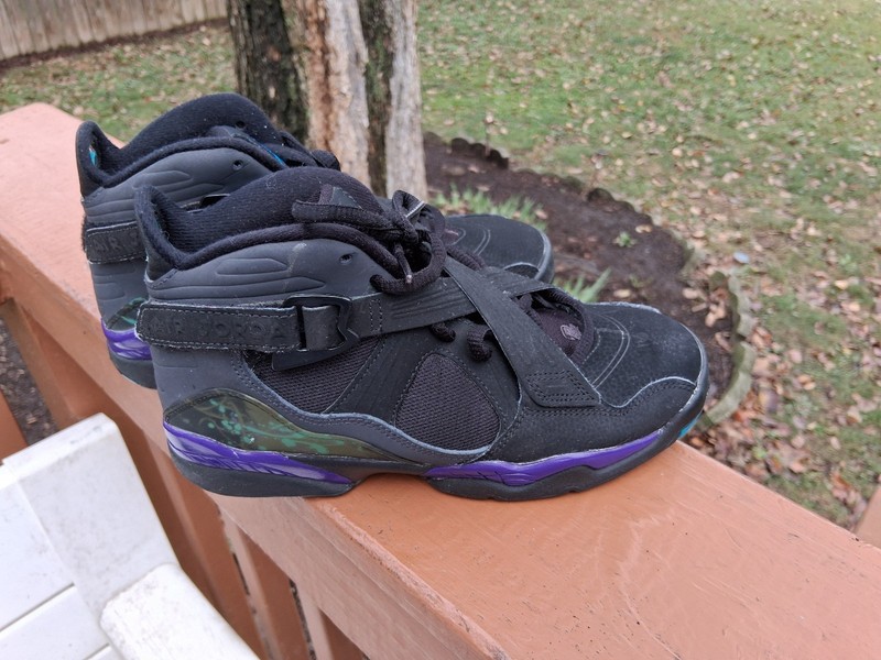 2011 BOYS NIKE AIR JORDAN VIII 8 AQUA SNEAKER SHOES SZ 4Y 467808-009