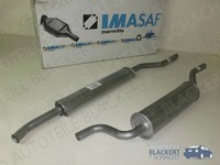 Imasaf Auspuffset Mitteltopf + Endtopf für BMW 5Er E12 518 + 520 A/I 1975-1981