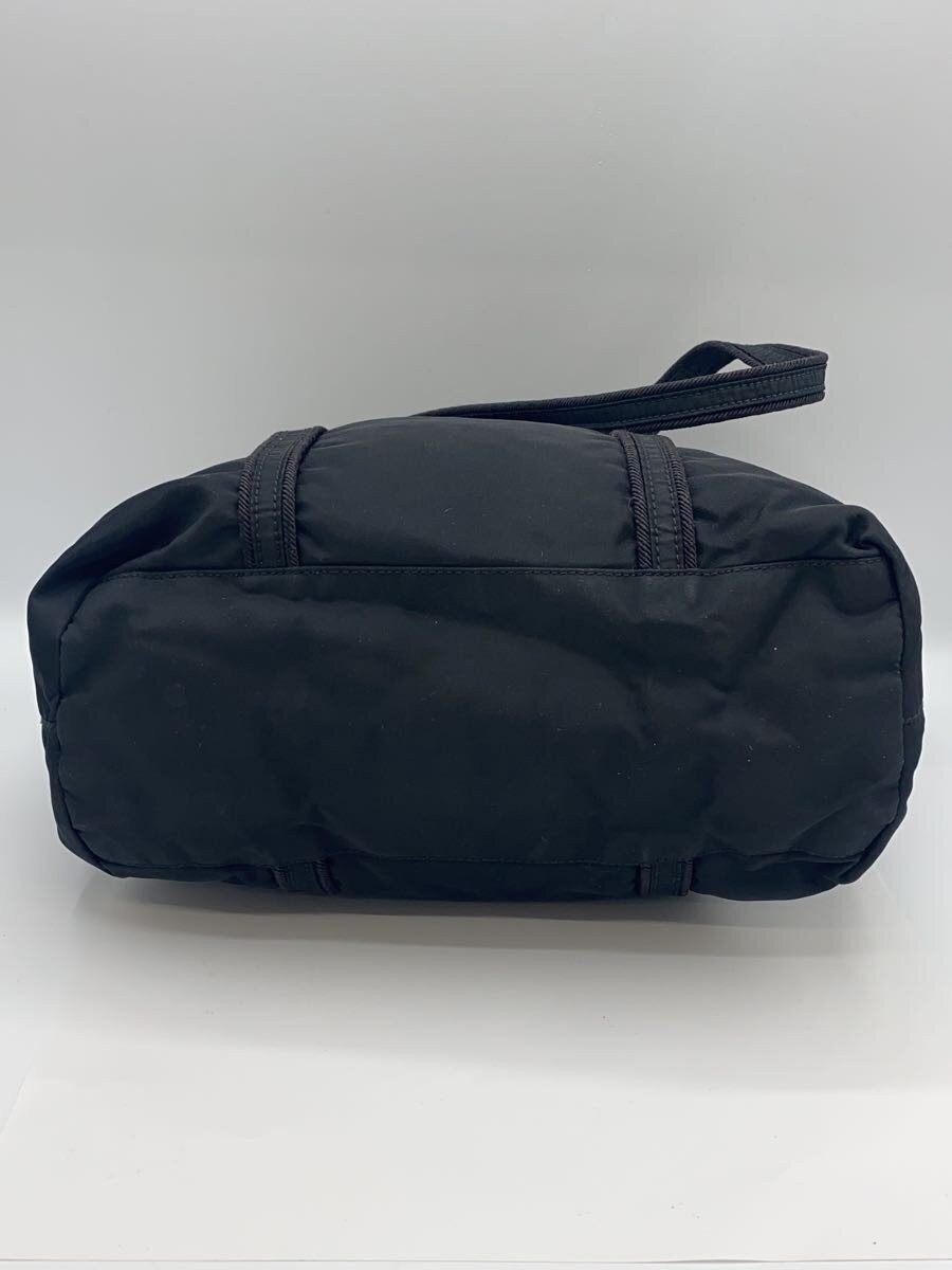 PRADA handbag nylon black plain thumbnail 4
