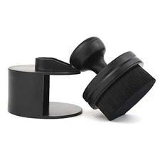 Auto Tire Brush, Seal Design with Cover, High Density Portable Car Brush Black