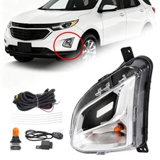 For Chevy Equinox 18-21 Driver Left Front Bumper Turn Signal Light w/o Fog Lamp