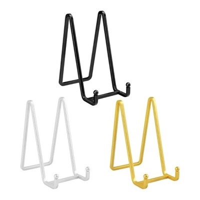 Space Saving Easel Bundles for Displaying Decorative Plates and Photos