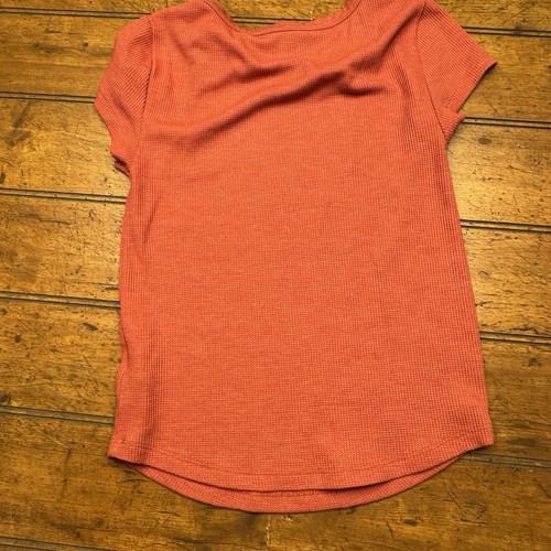 American Eagle Ribbed Tee- Burnt Orange - Size XS - Picture 2 of 3