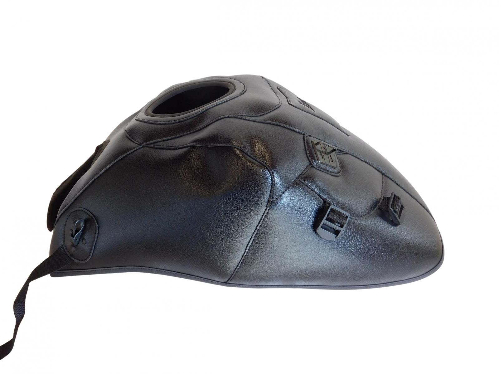 Tapis de réservoir Top Sellerie Kawasaki Z900 en cuir synthétique haut de gamme noir TPR6223