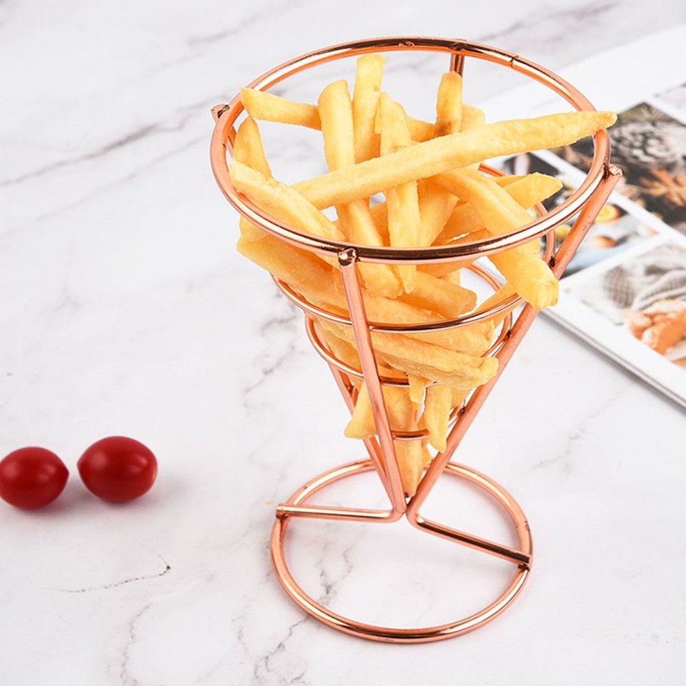 Fries Storage Design 2 Pcs French Fries Holder Thanksgiving Fry Chips Basket Chicken Display ...