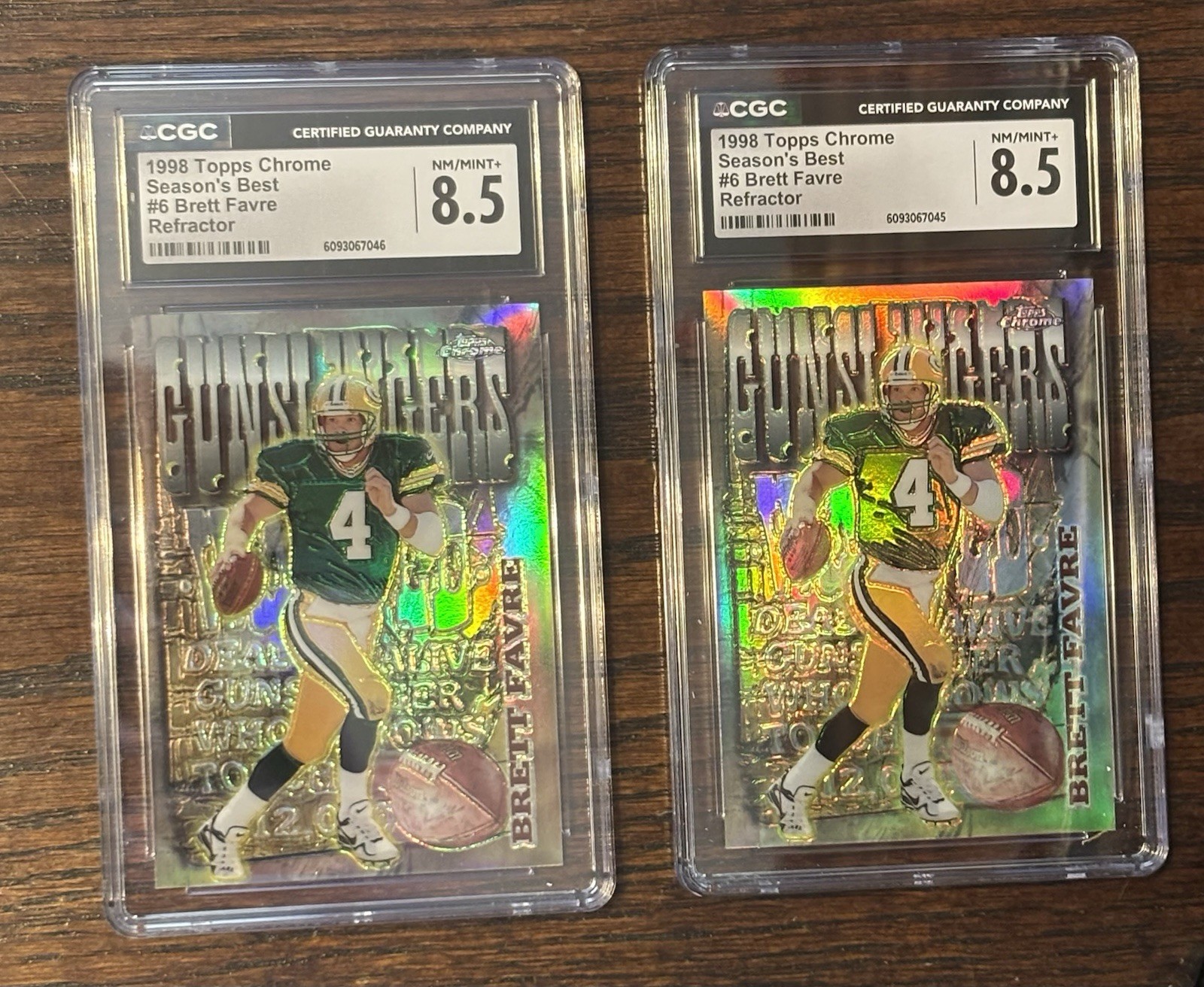 🚨EACH🚨1998 Topps Chrome Brett Favre Season's Best Refractor Packers CGC 8.5 #6
