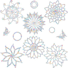 18PCS Mandala Window Clings - Anti-Collision Decals to save Birds from Collision