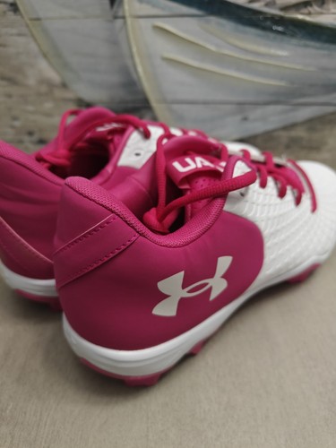 Under Armour UA Glyde 2.0 RM Damen-Softballschuh Größe 10 weiß pink - Bild 6 von 10