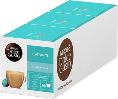 NESCAFÉ DOLCE GUSTO Flat White Coffee Pods, 16 sules ( - Total 48