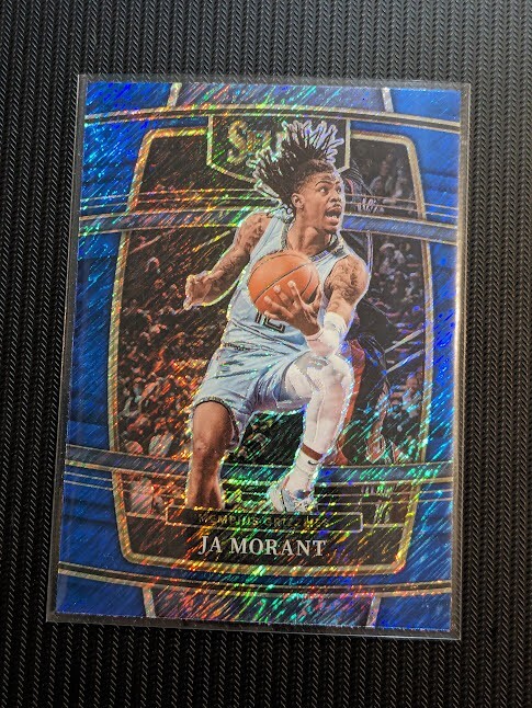 2021-22 Panini Select Blue Shimmer Prizm #75 Ja Morant GRIZZLIES!