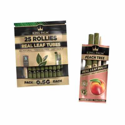 2-25 KING PALM Rollie Size Natural Slow Burning Blunt Cones 0,5g