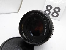 Asahi Pentax SMC Takumar 55mm f2 lens rare version quality glass + filter + cap 