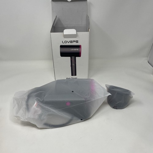 LOVEPS Hair Dryer with Diffuser, 1800W Lonic Travel Blow Dryer Foldable Handle - Picture 3 of 20