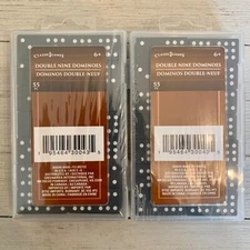 2 New Classic Games Premium 55-Piece Double Nine Domino Set Modern Classic Play