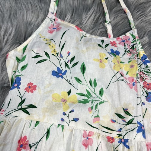 Old Navy Girls Size Medium 8 Cream Floral Cami Dress - Picture 4 of 4