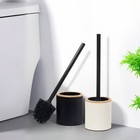 WC Bürste Set,Toilettenbürste mit Edelstahl Halter,Klobürste Garnitur für Bad