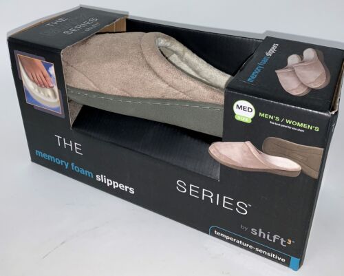 Shift Unisex Herren und Frauen flexible rutschfeste Memory Foam Hausschuhe, camel, Medium