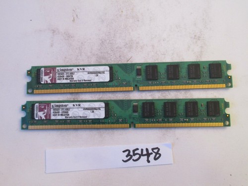 Kingston KVR800D2N6/2G 2x2Gb=4Gb PC2-6400 800Mhz DDR2 Desktop Memory RAM (3548) - Picture 1 of 2