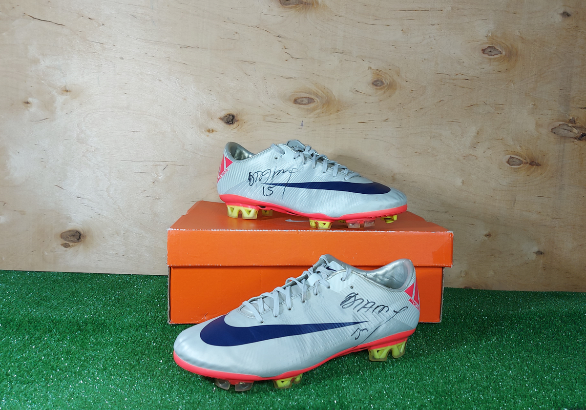 NIKE Mercurial Vapor Superfly Ⅲ FG Nike Mercurial Vapor Superfly III FG Elit Grey boots Cleats mens