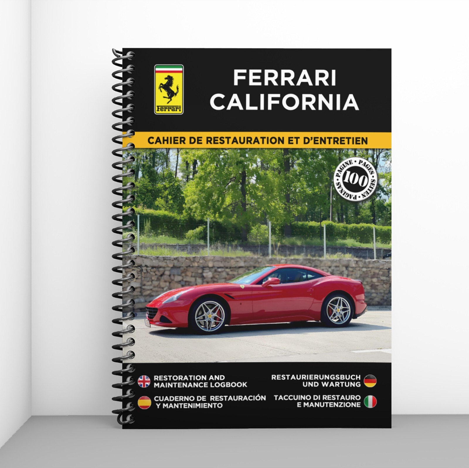 Ferrari California Cahier d'Entretien pour valoriser votre historique