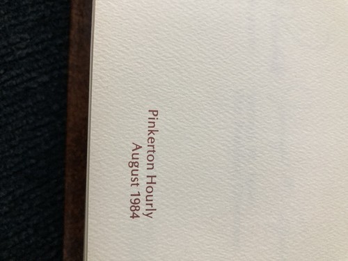 Vintage Pinkerton Tobacco Co. Employee Handbook 1984-1991 History Owensboro, KY - Picture 4 of 22