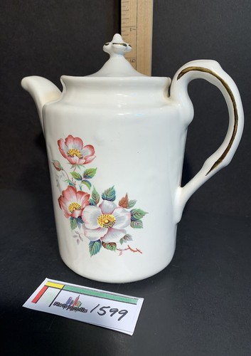 HOUSE of WEBSTER Briar Rose Ceramic Coffee Teapot Eastland TX Vintage - Picture 3 of 8