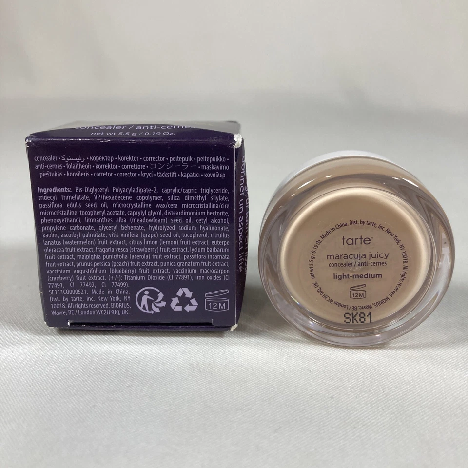 Tarte Maracuja сочный консилер полное покрытие под глаза 5,5 г / 0,19 легкий средний - Изображение 4 из 4