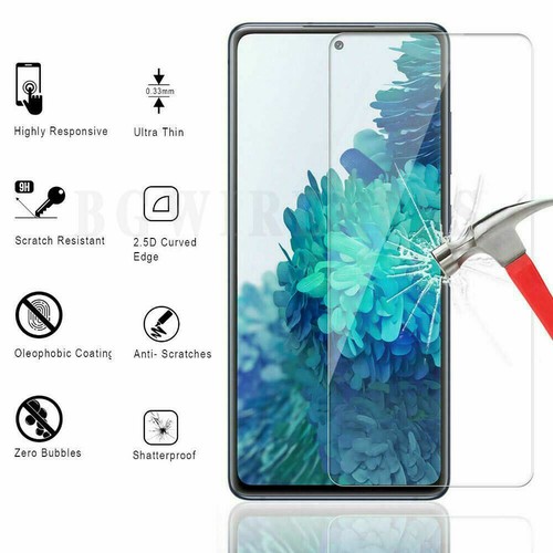 Paquete de 2 protectores de pantalla transparente protector de vidrio templado para Samsung Galaxy S20 FE 5G - Imagen 2 de 11