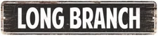 Long Branch Vintage Look Personalized Metal Sign Chic 4x18 104180008119