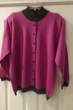 Outlander Sweater Size 2 Wool Acrylic Blend Vintage Pink Black