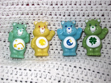 2004 Care Bears Mini Figures Cake Pencil Topper Play Along lot Wish Bed Fun Luck
