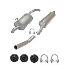 Schalldämpfer Auspuff Endtopf Auspuffanlage Sport 70 Mm Endrohre Für