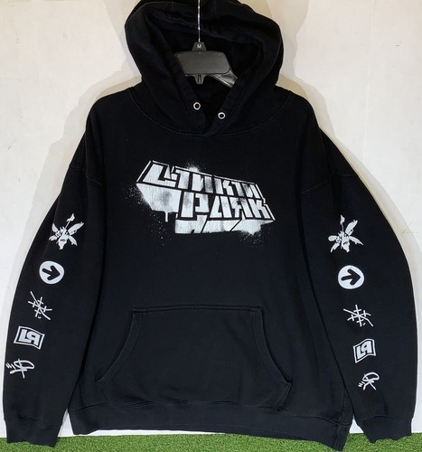 Linkin Park Pullover Herren schwarz Hoodie Sweatshirt Band Rock Konzert Musik