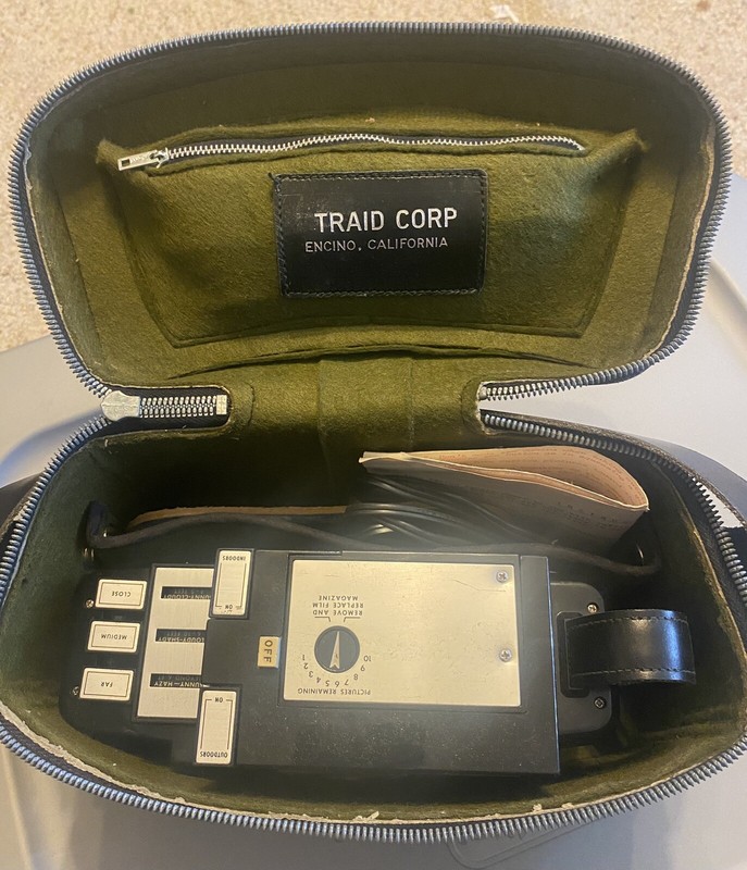 Vintage Fotron III Camera, 1960's Camera with Black Leather Carrying Case