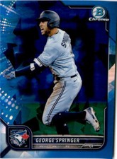 2022 Bowman Chrome Sapphire Edition #74 George Springer Toronto Blue Jays