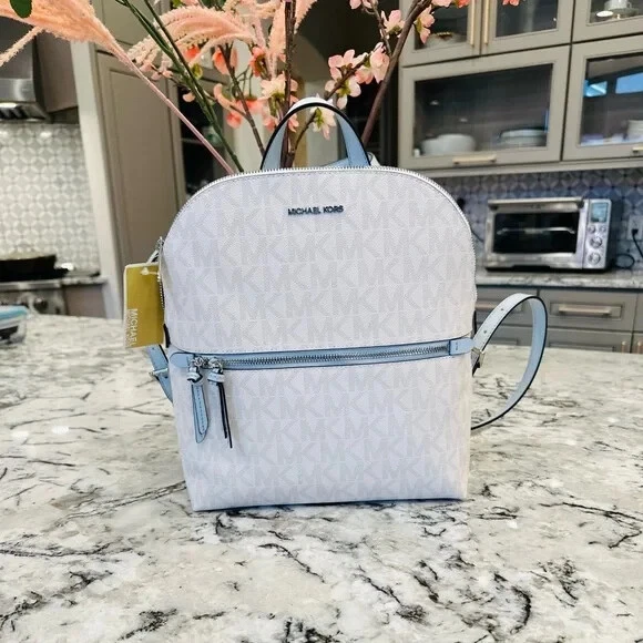 Rhea medium logo jacquard best sale backpack
