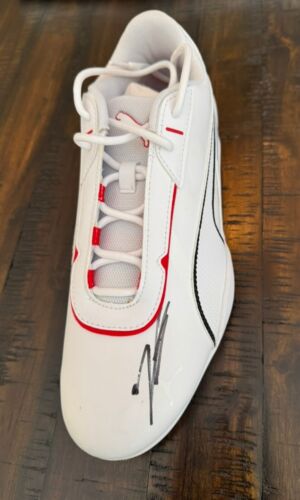 Charles Leclerc signed Ferrari F1 Racing Puma shoe JSA COA PROOF - Picture 2 of 11