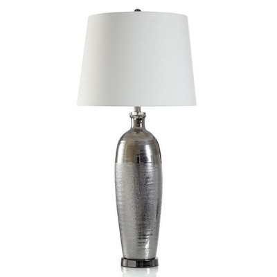 StyleCraft Table Lamp 38'' Urn Task Reading for Living Room Polished Gunmetal