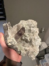 Large Goboboseb Mountains Smoky Amethyst Crystal in Matrix. Natural Crystal