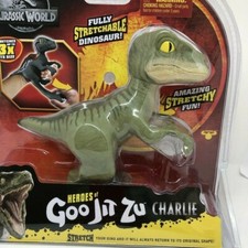 Heros of Goo Jit Zu x Jurassic World CHARLIE  Moose GREEN STRETCHY NEW - IN HAND