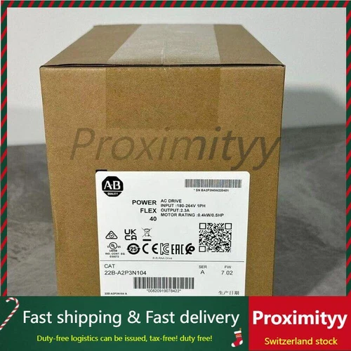 AB 22B-A2P3N104 PowerFlex 40- 0.4 kW (0.5 HP) AC Drive 22BA2P3N104 vip - Picture 1 of 1