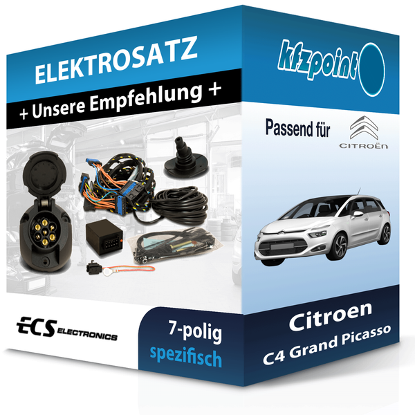ECS E-Satz 7Polig Fahrzeugspezifisch Passend für Citroen C4 Grand Picasso-image