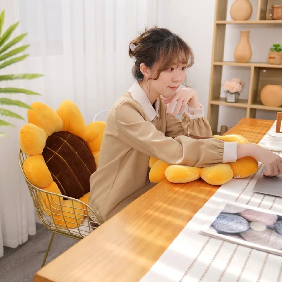 Comfortable Sunflower Cushion Soft Chair Pillow Chair Pad Chair Cushion