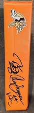 Robert Smith Chuck Foreman Autographed End Zone Pylon Minnesota Vikings/ JSA