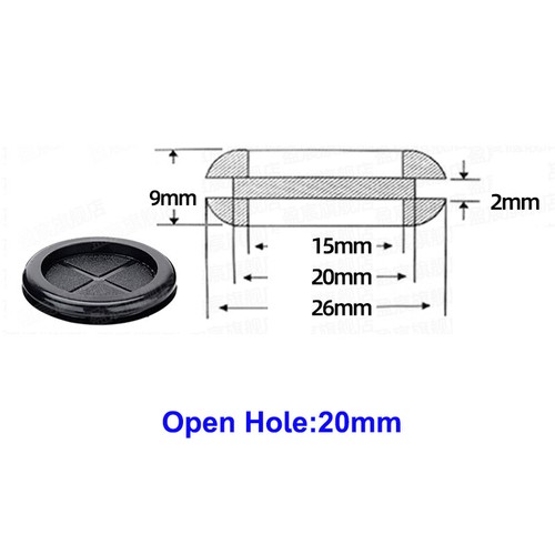 16 - 130mm Blanking Rubber Grommets Closed Blind Plugs Closed Bungs Wire Protect - Picture 9 of 32
