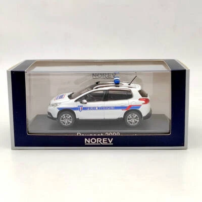 Norev 1/43 Peugeot 2008 2013 Police Municipale White Diecast Model Cars Limited
