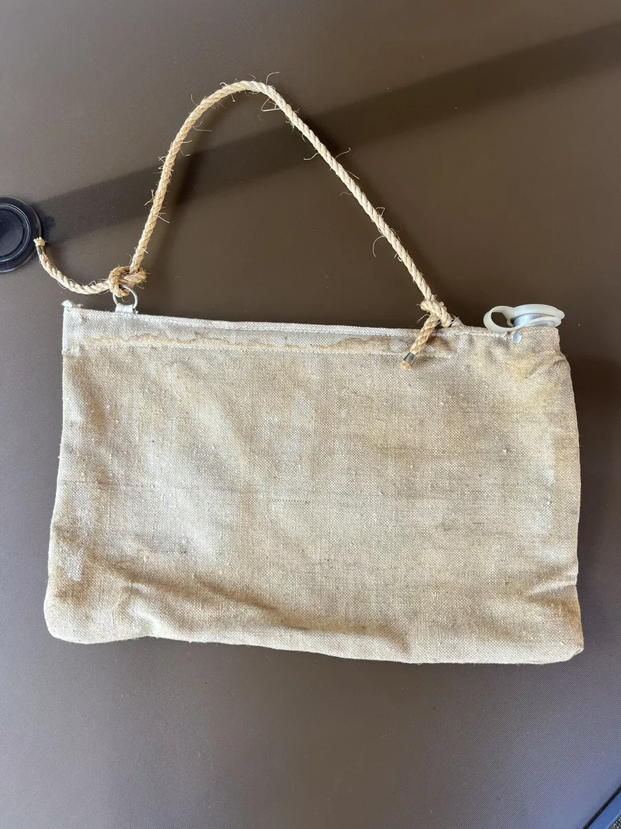 RARE 1940s 50s VINTAGE CANVAS RADIATOR WATER BAG SAFESPORT DENVER COLORADOLQQK