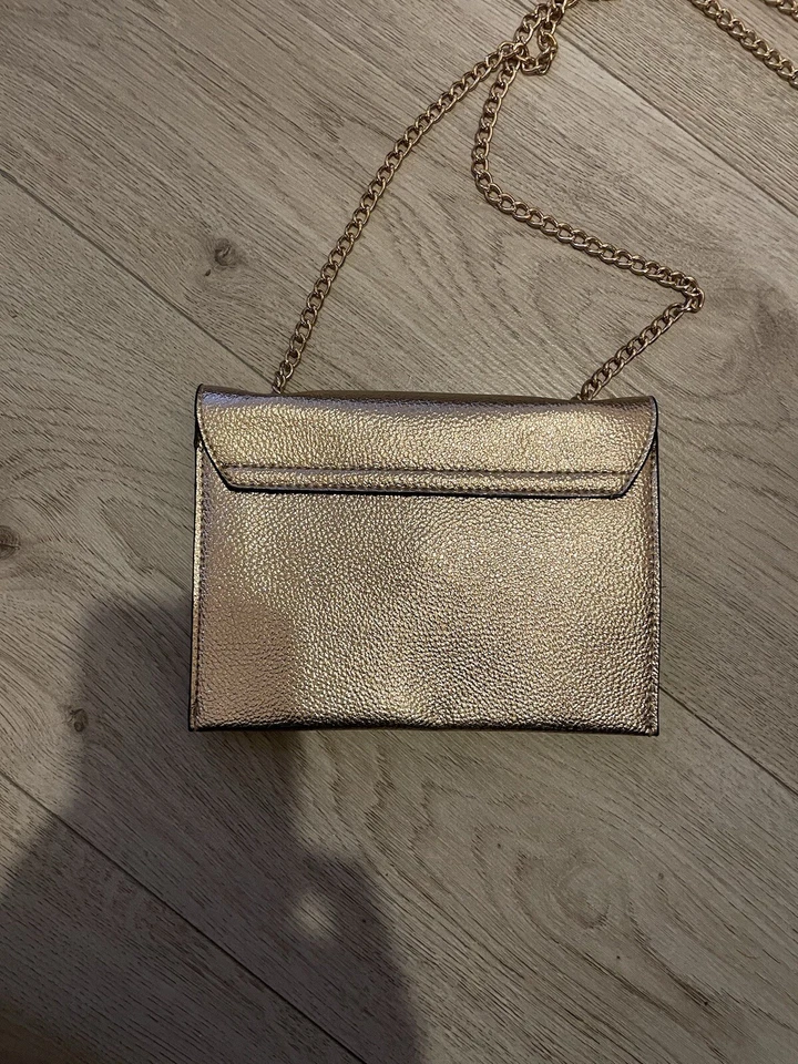 New Look RW Rose Gold Small Envelope Shoulder Bag Gold Chain Strap  - Image 2 of 4