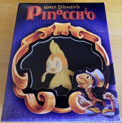 NIB Disney Gallery Pinocchio LE Boxed Pin - Fish Cleo