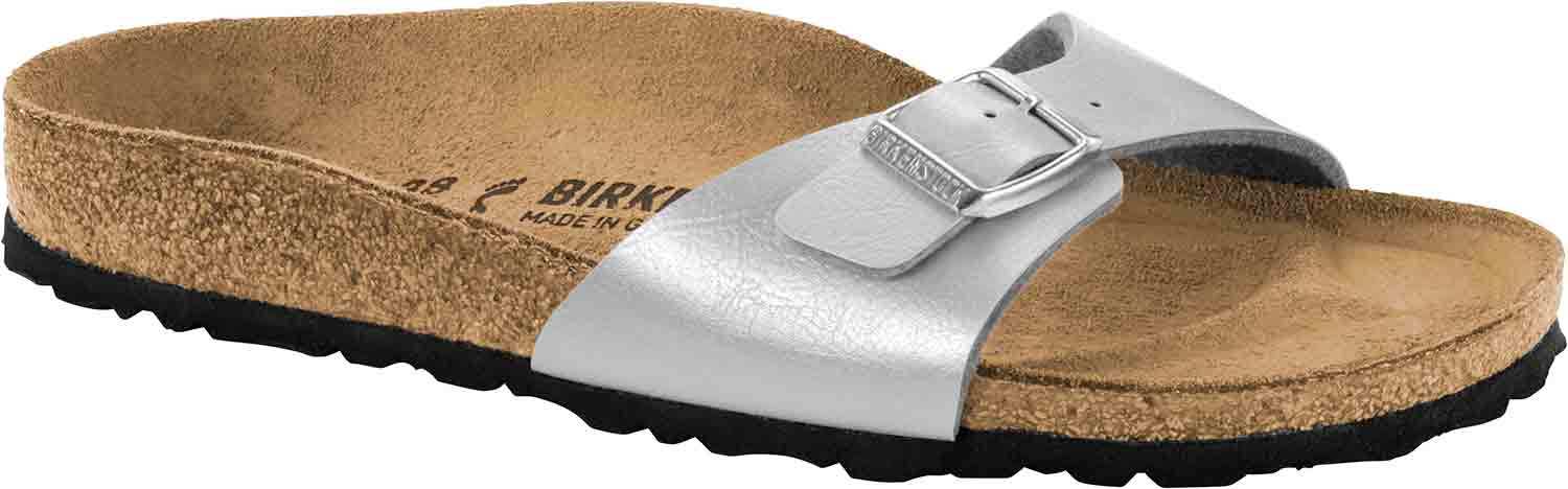 Birkenstock Madrid Damen Sandale Pantoletten 1009606 Normal Silber Neu Birkenstock Madrid Damen Sandale Pantoletten 1009606 Normal Silber Neu
